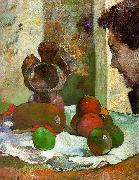 Paul Gauguin Still Life with Profile of Laval Norge oil painting reproduction